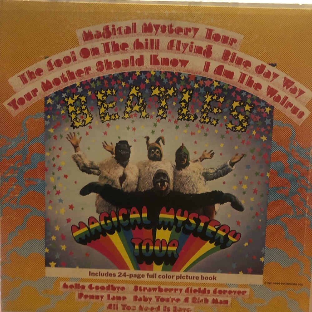 Vinyl record, Beatles Musical Mystery Tour 24 page in color.